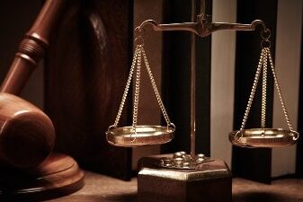 scales of justice and gavel